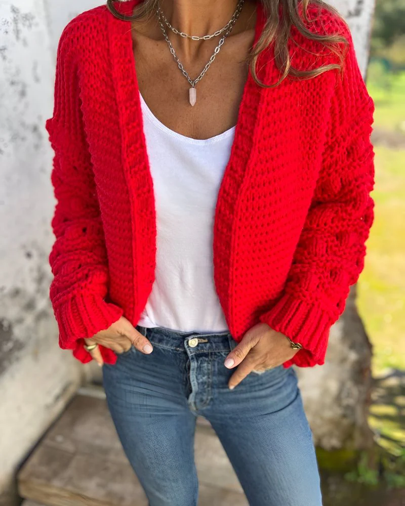 LÉNA™ | LONG-SLEEVE KNIT CARDIGAN - Image 7