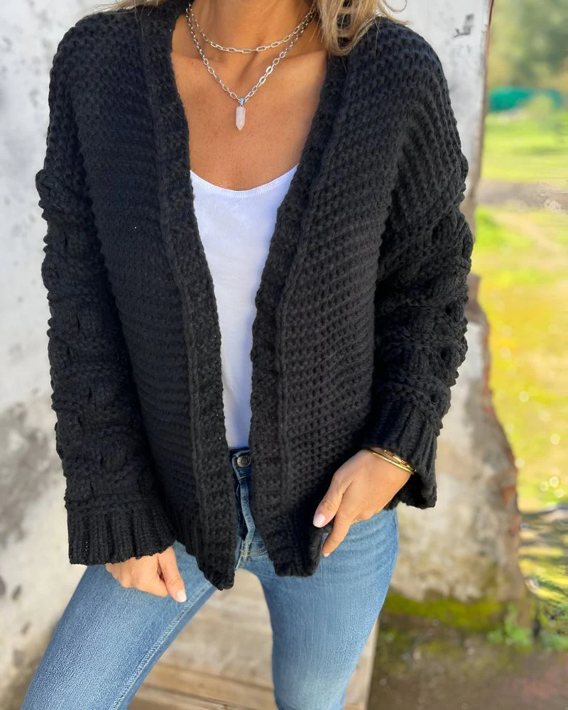 LÉNA™ | LONG-SLEEVE KNIT CARDIGAN - Image 8