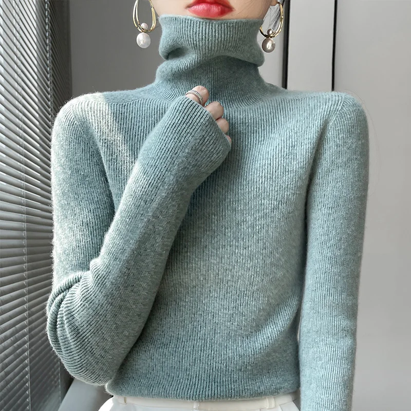 Lenie - Casual Turtleneck Sweater - Image 2