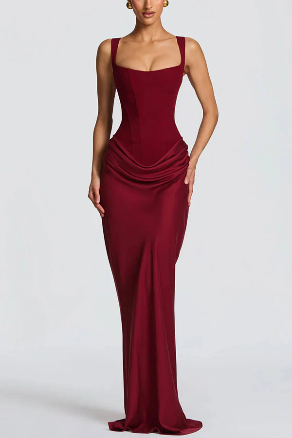 LEONOR™ | MAXI DRESS WITH SQUARE NECKLINE - Image 4