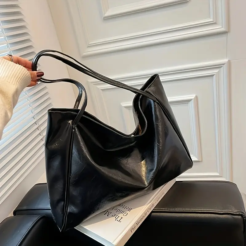 LILY™ RETRO SOLID COLOR TOTE BAG - Image 7