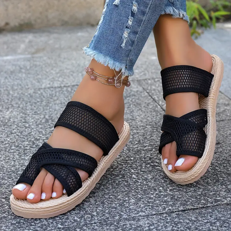 LONANA™ WOMEN'S MESH SLIP-ON COMFY SANDALS - Image 4
