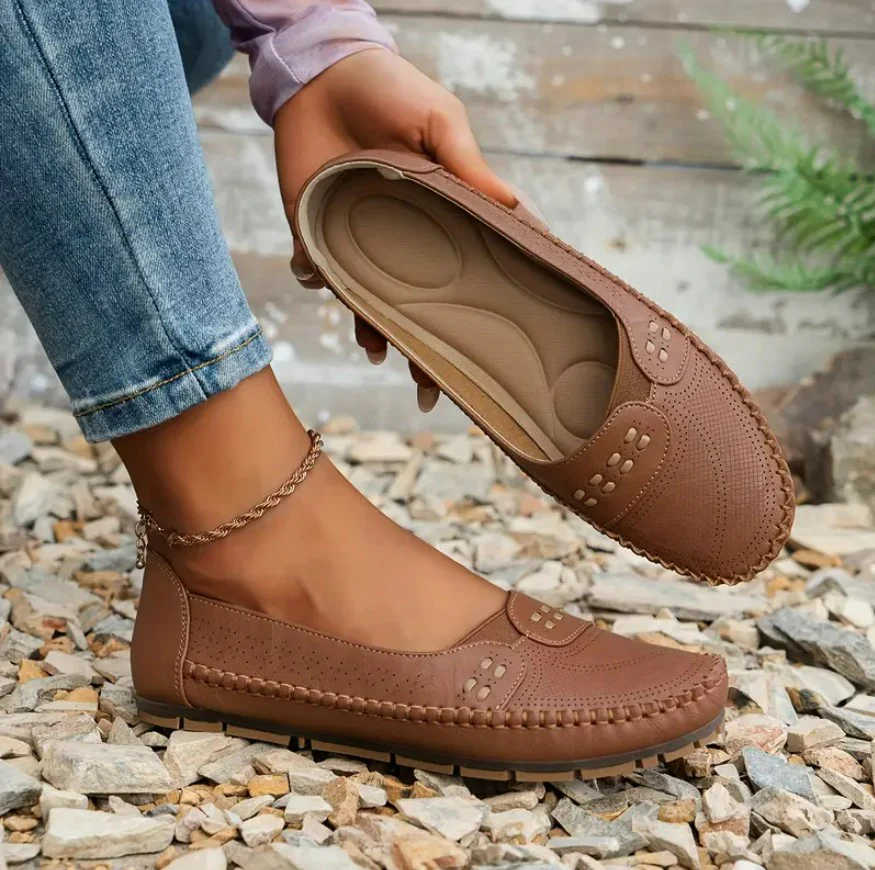 LORA™ VINTAGE COMFY SLIP-ON LOAFERS - Image 9