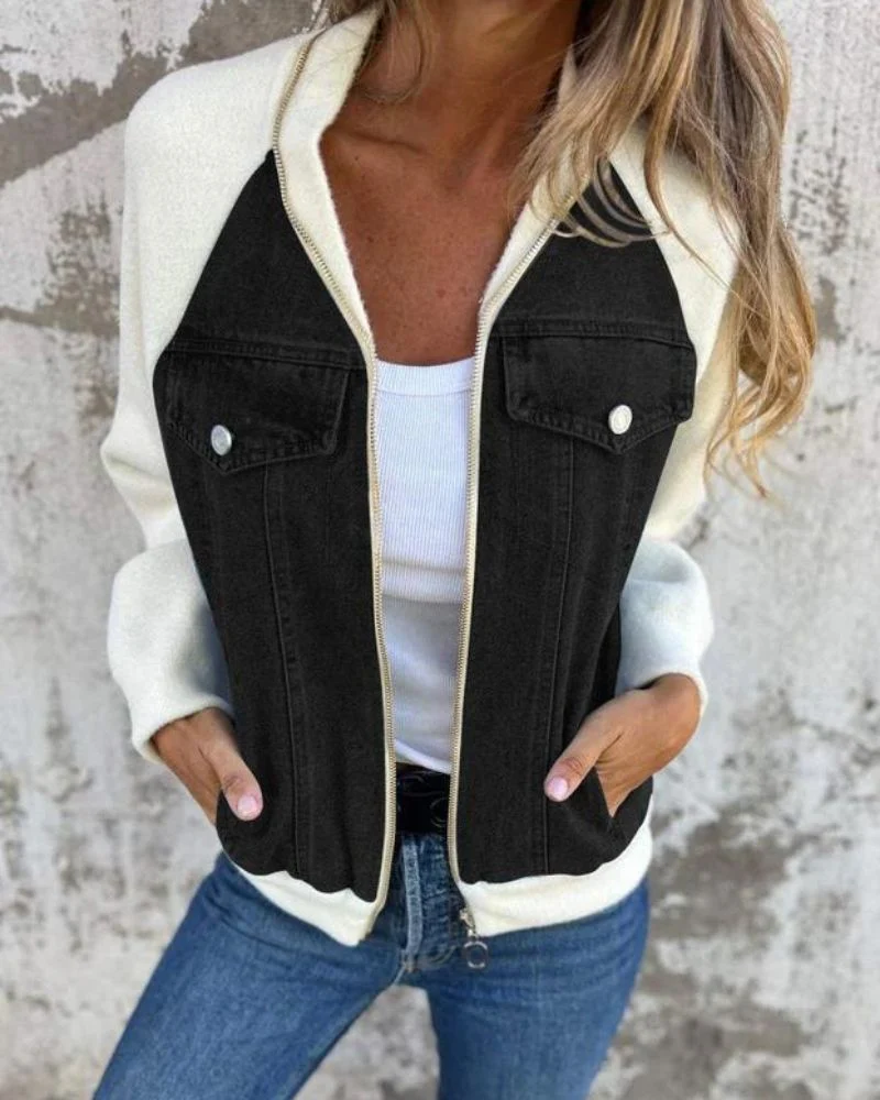 LORETTA™ – MODERN DENIM JACKET - Image 4