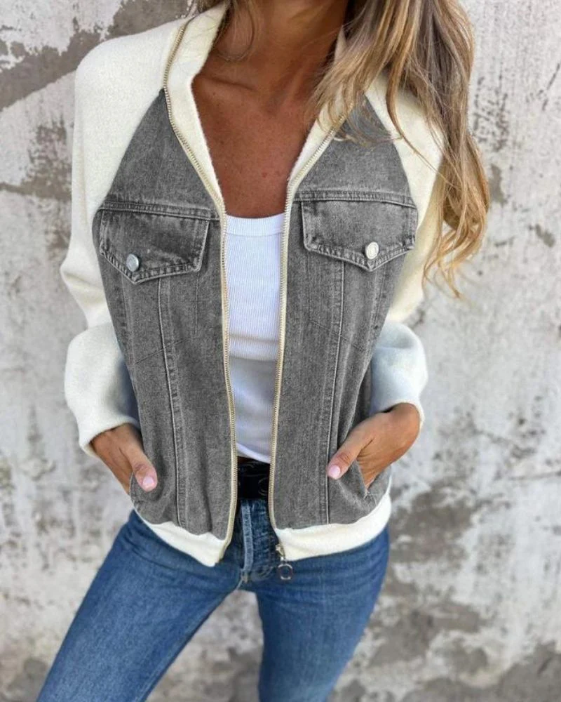 LORETTA™ – MODERN DENIM JACKET - Image 5
