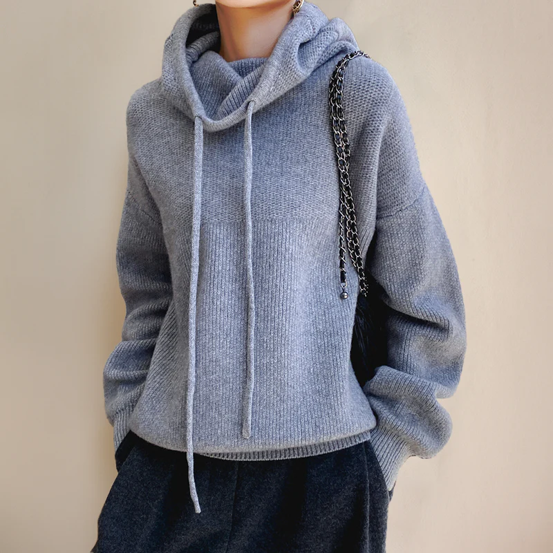 Lotte - Cowl Neck Hoodie - Image 6