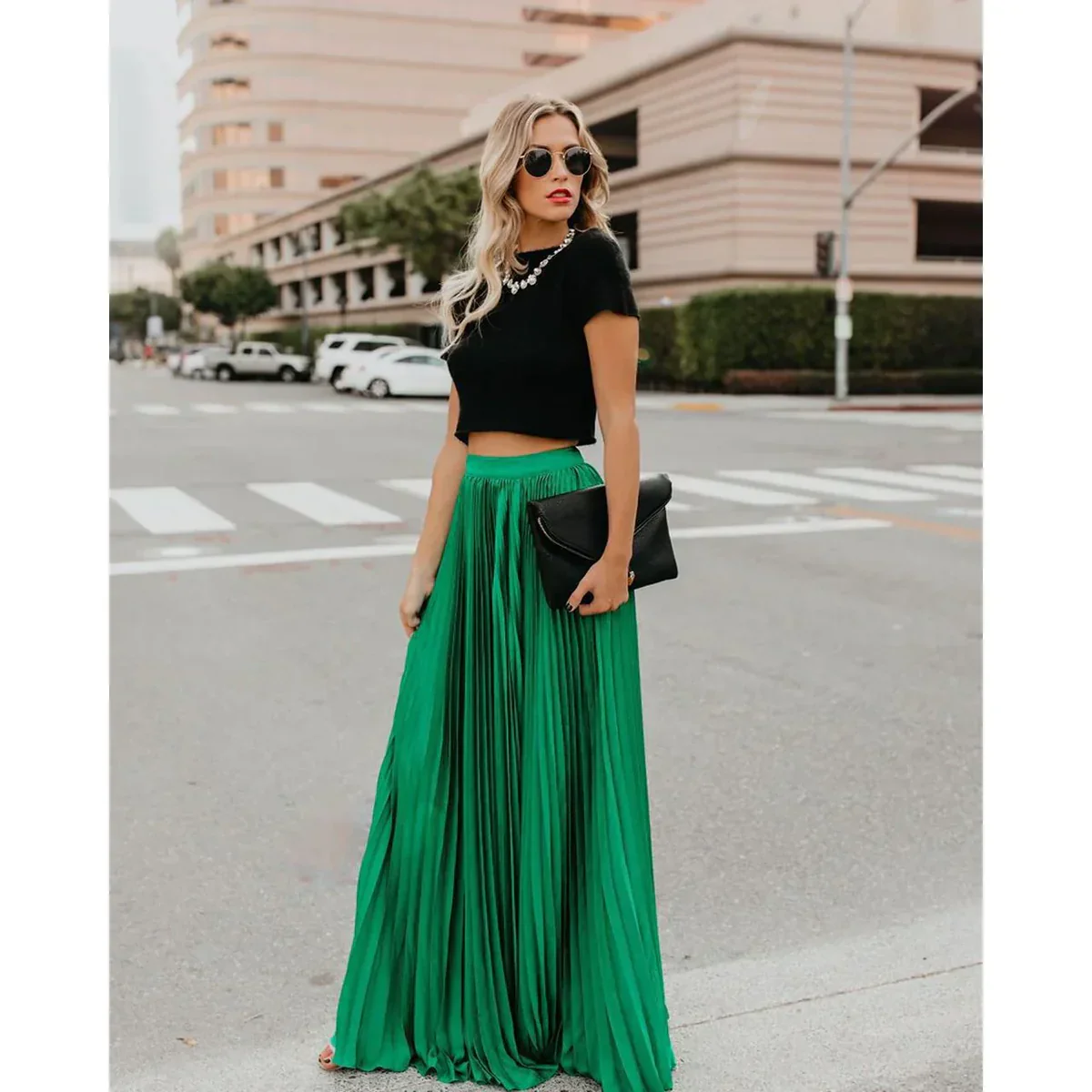 LYRISA™ PLEATED MAXI SKIRT - Image 3