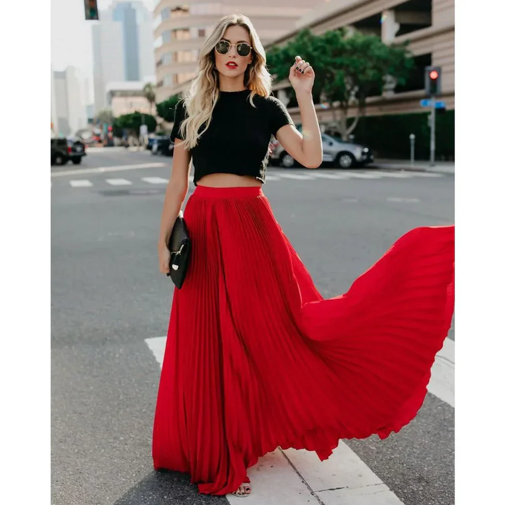 LYRISA™ PLEATED MAXI SKIRT - Image 6