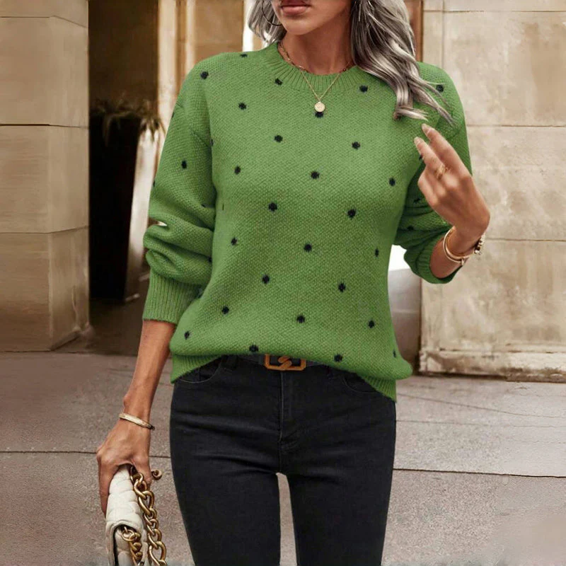 MAELIE™ | POLKA DOT KNIT SWEATER - Image 2