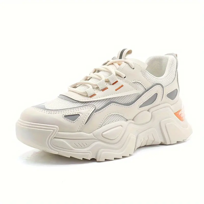 MALODI™ LOW TOP GEOMETRIC BREATHABLE SNEAKERS - Image 2
