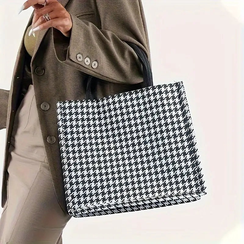 MAYA™ CHECKERED TOTE BAG - Image 5