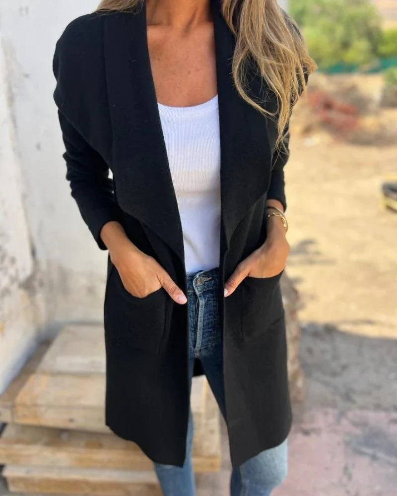 MILENA™ | LAPELLED CASUAL CARDIGAN - Image 3