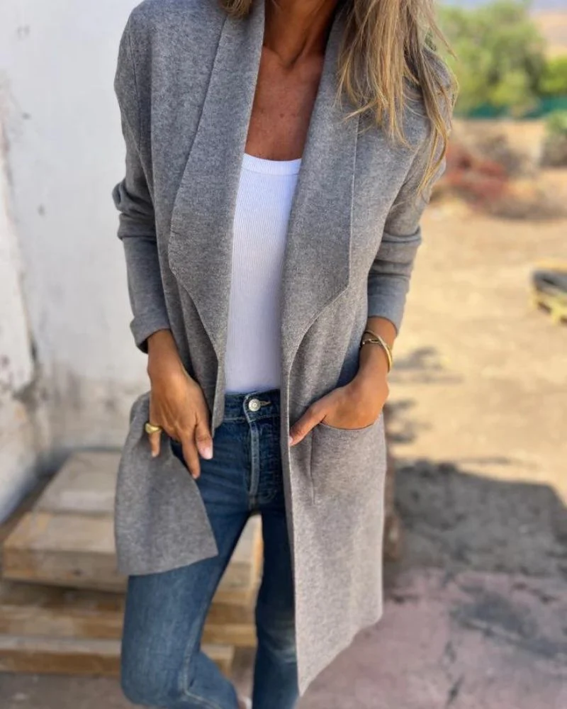 MILENA™ | LAPELLED CASUAL CARDIGAN - Image 5