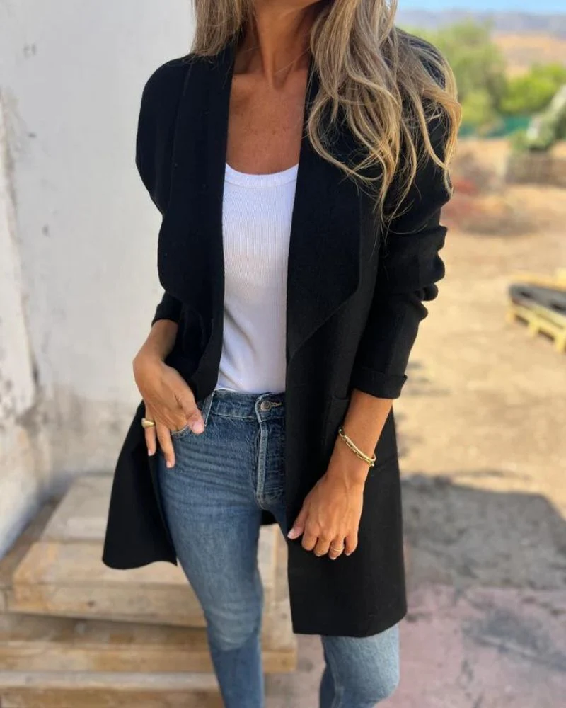 MILENA™ | LAPELLED CASUAL CARDIGAN - Image 7