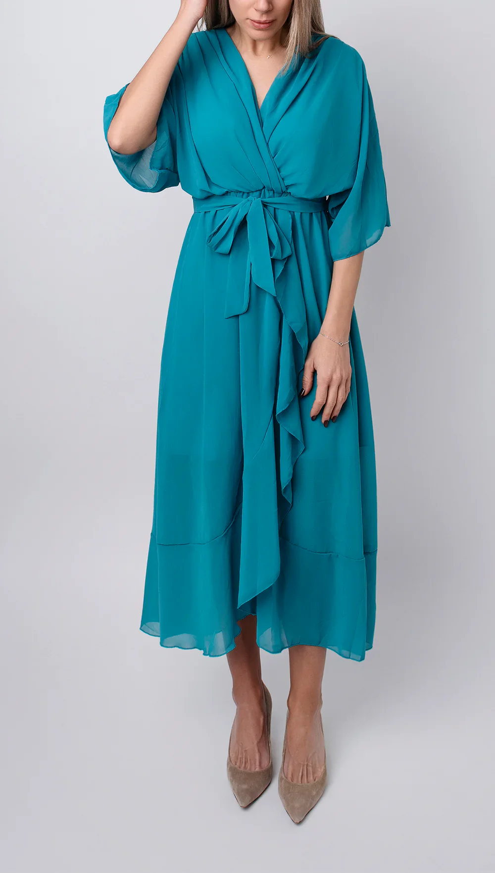 MONAÉ™ – ELEGANT V-NECK CHIFFON DRESS - Image 14