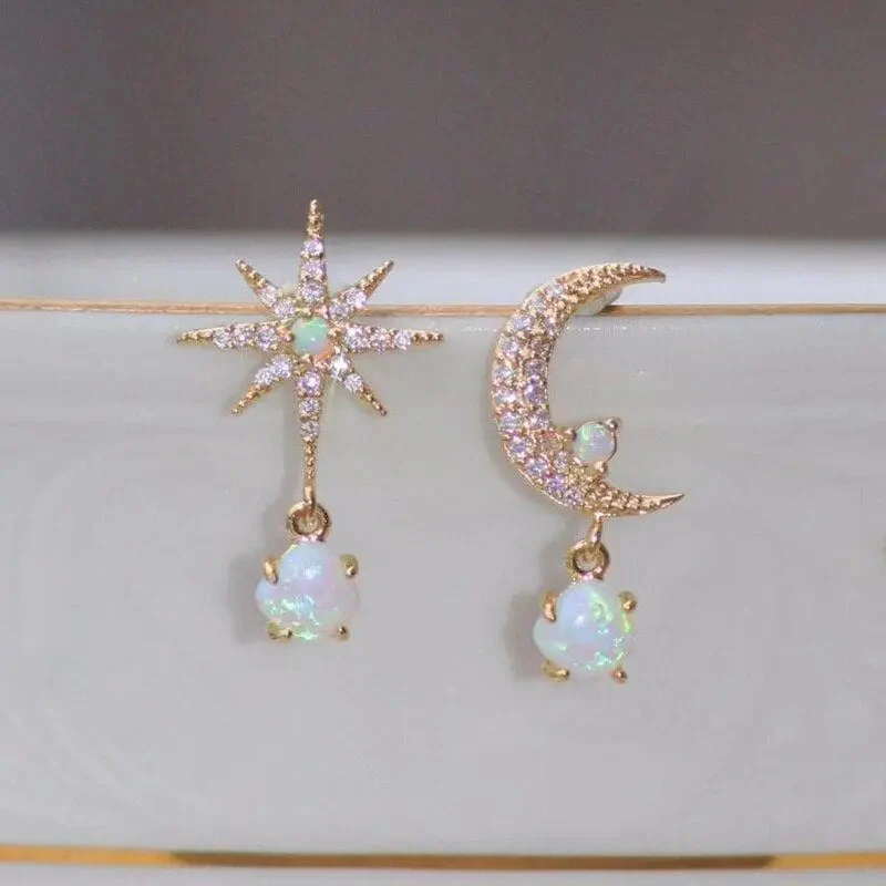CELESTIAL GLOW OPAL EARRINGS - Image 6