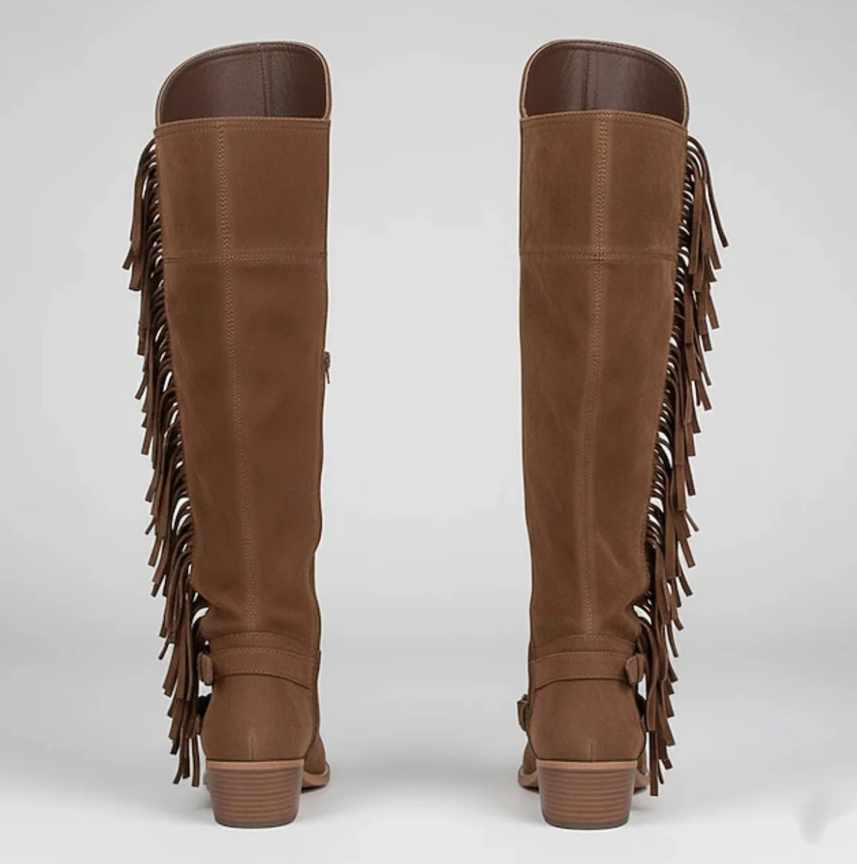 MONTANA™ WOMEN'S KNEE-HIGH BUCKLE STRAP WESTERN BOOTS - Image 7