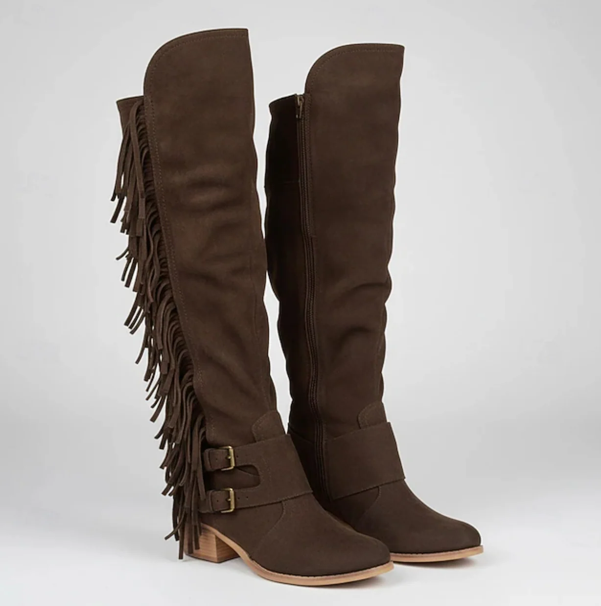 MONTANA™ WOMEN'S KNEE-HIGH BUCKLE STRAP WESTERN BOOTS - Image 9
