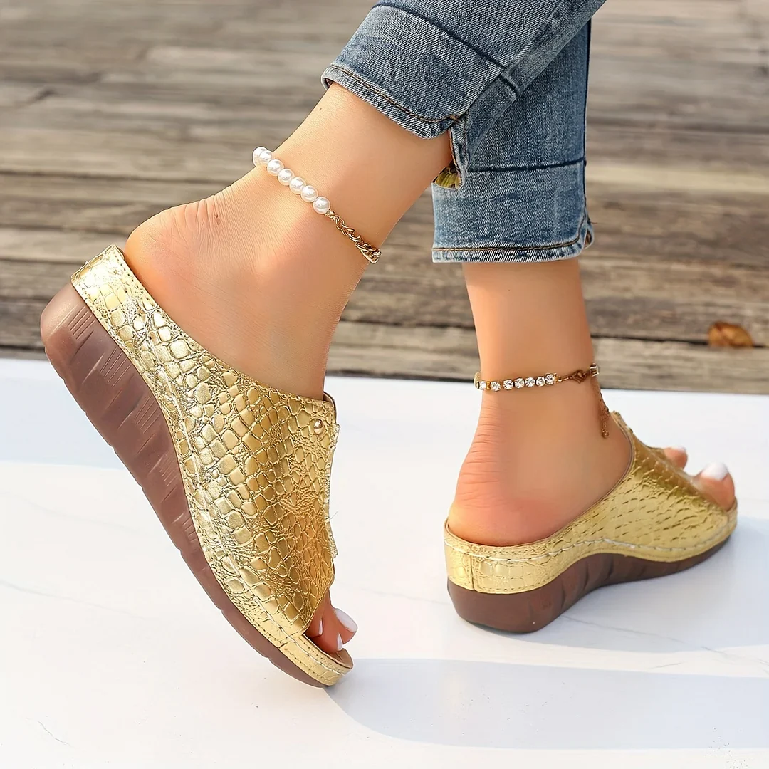 NAVYA™ SLIP ON ORTHOPEDIC SOFT SOLE SLIDE SANDALS - Image 9