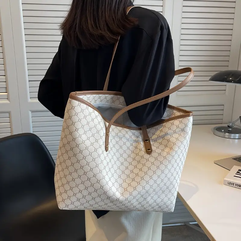 OLIVIA™ LARGE CAPACITY VINTAGE PATTERN TOTE BAG - Image 6