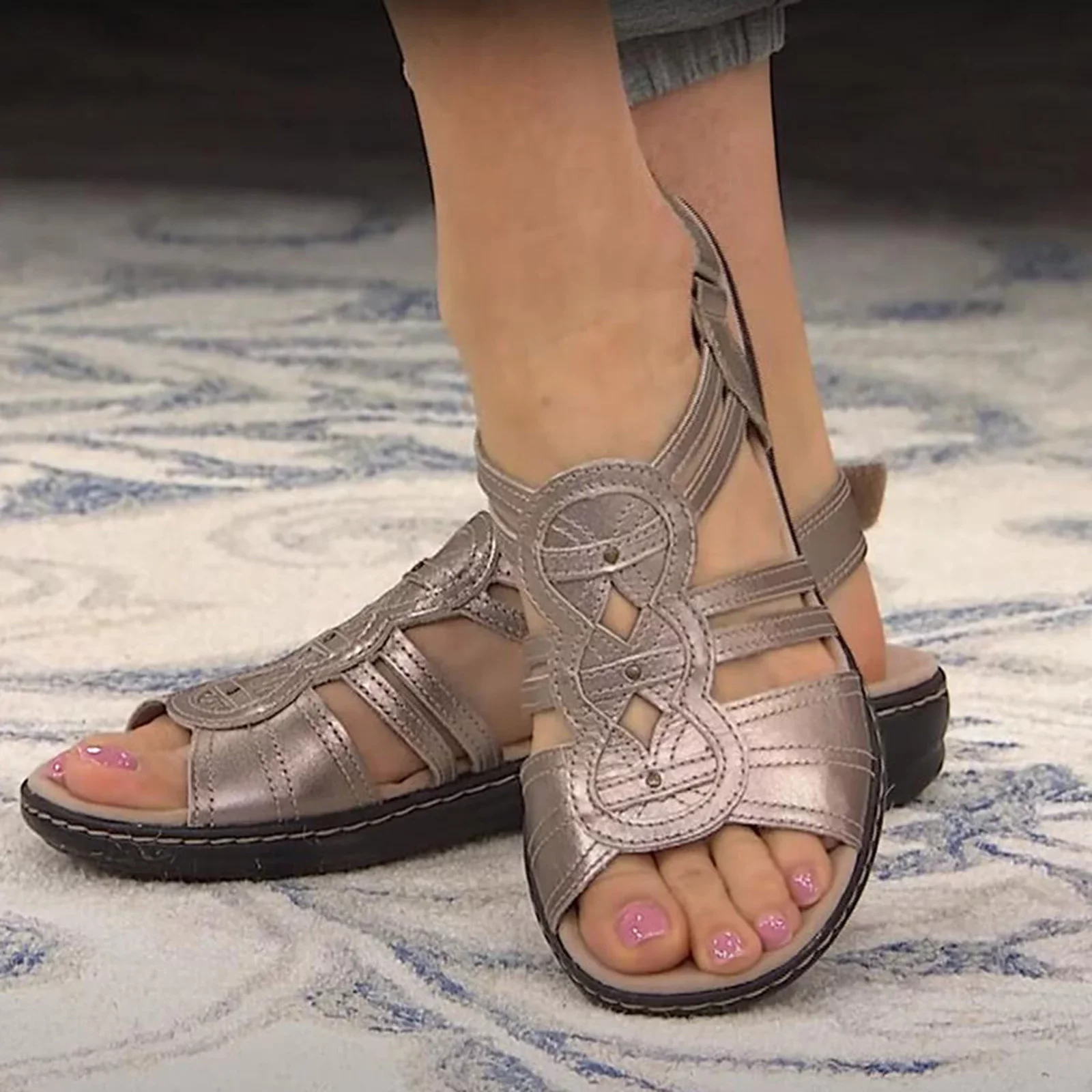 WOMEN'S PREMIUM LEATHER ORTHOPEDIC SANDALS WITH ARCH SUPPORT - 2026 BEST SELLER - Image 5