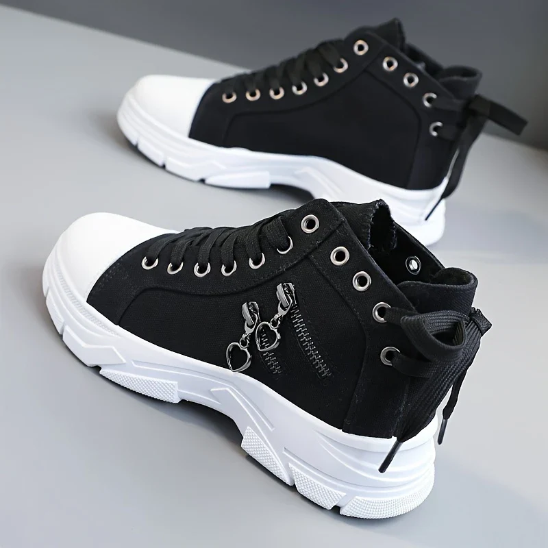 PAIGE™ WOMEN'S HIGH-TOP CANVAS SNEAKERS - Image 6