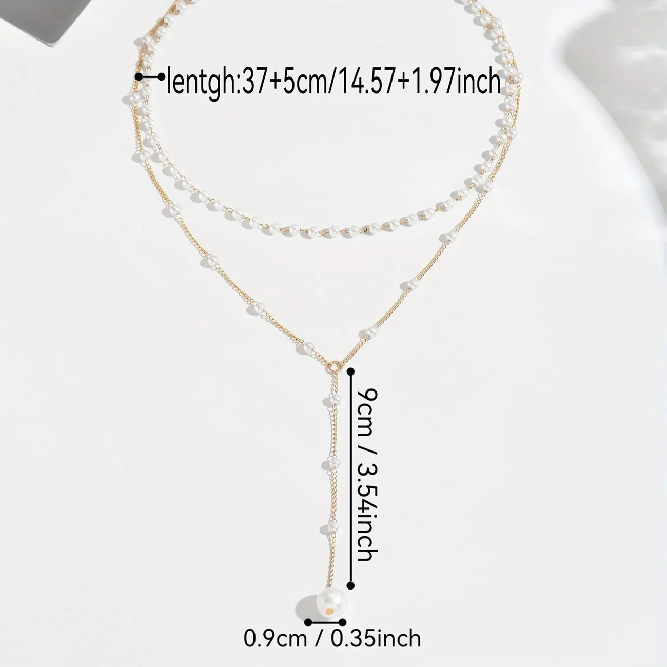 PEARLÉA LUXE™ — 1PC VINTAGE DOUBLE-LAYER TASSEL NECKLACE - Image 4
