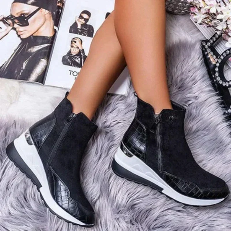 WOMEN'S WARM ZIPPER PLUSH SHOES - Image 4