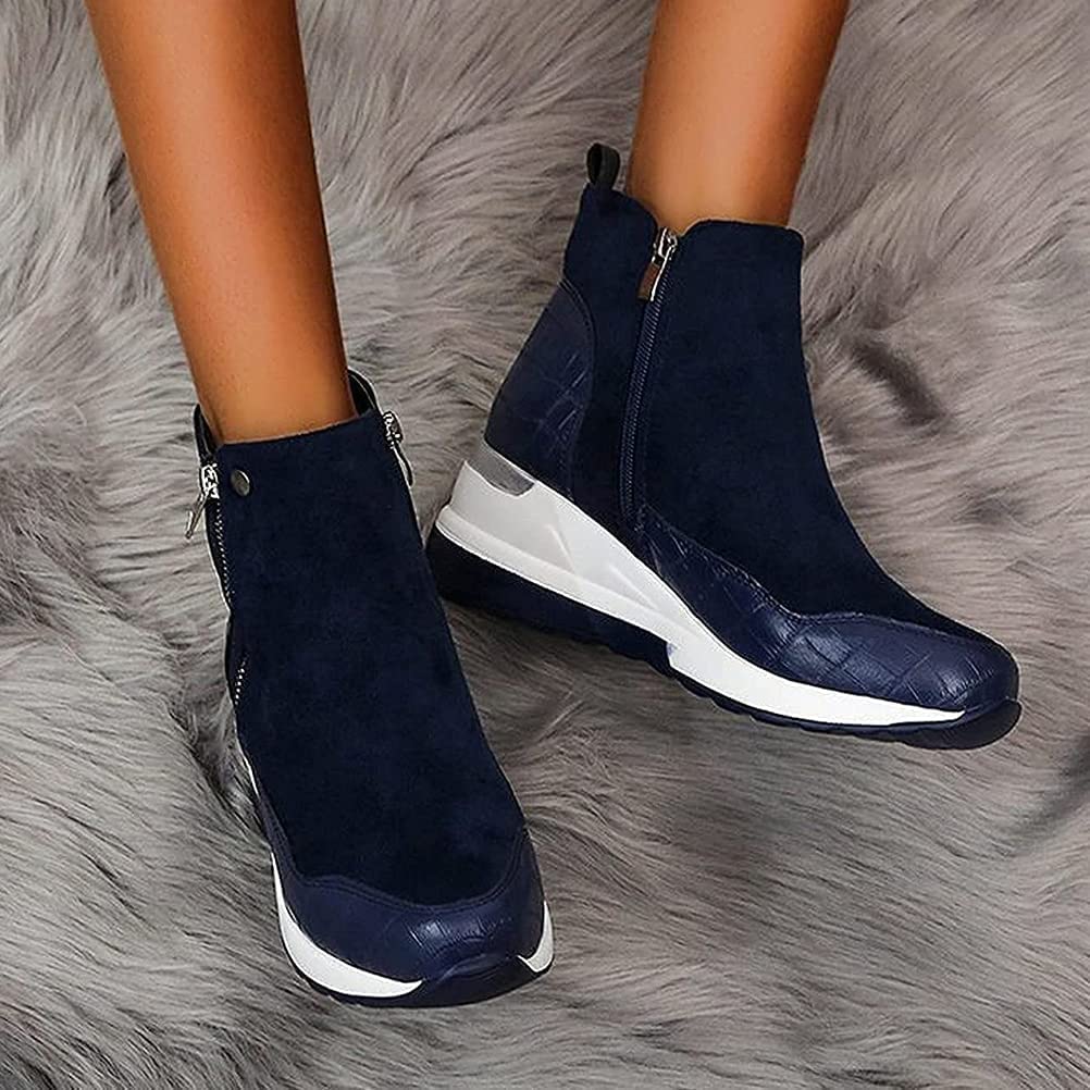 WOMEN'S WARM ZIPPER PLUSH SHOES - Image 6