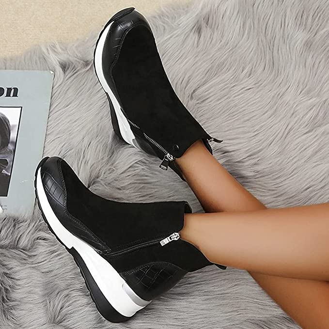 WOMEN'S WARM ZIPPER PLUSH SHOES - Image 7