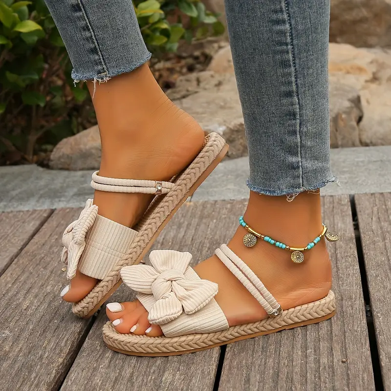 QUAIRADING™ WOMEN'S BOWKNOT DECOR SLIDE SANDALS - Image 20
