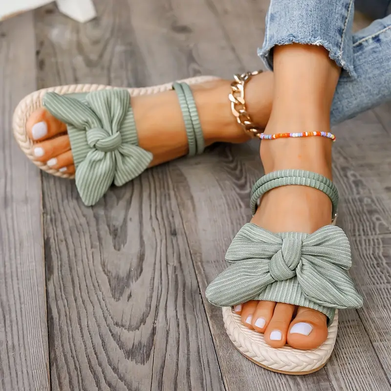 QUAIRADING™ WOMEN'S BOWKNOT DECOR SLIDE SANDALS - Image 9