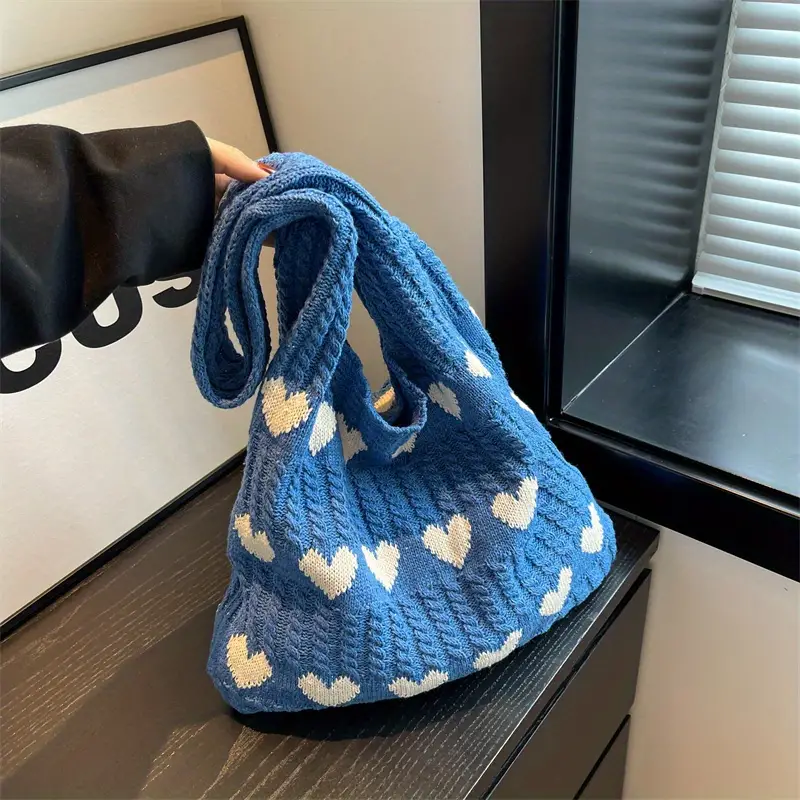 SARAH™ LOVE HEART PATTERN TOTE BAG - Image 11