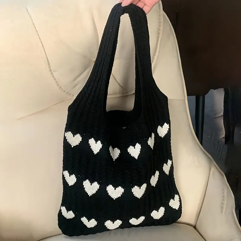 SARAH™ LOVE HEART PATTERN TOTE BAG - Image 12
