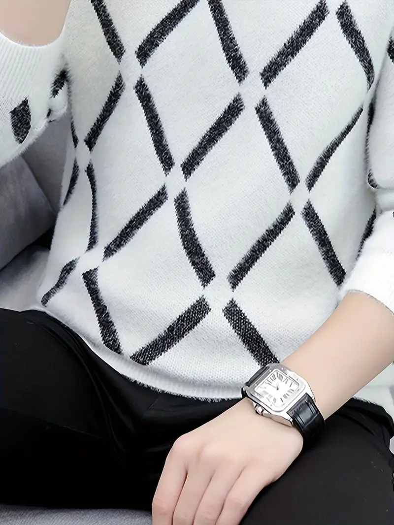 SILAS™ MEN'S CASUAL HIGH NECK SWEATER - Image 4