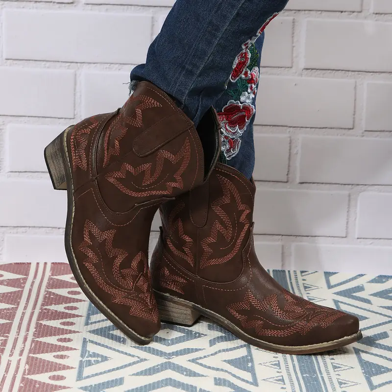 SORELLE™ VINTAGE FLORAL EMBROIDERED ANKLE BOOTS - Image 4