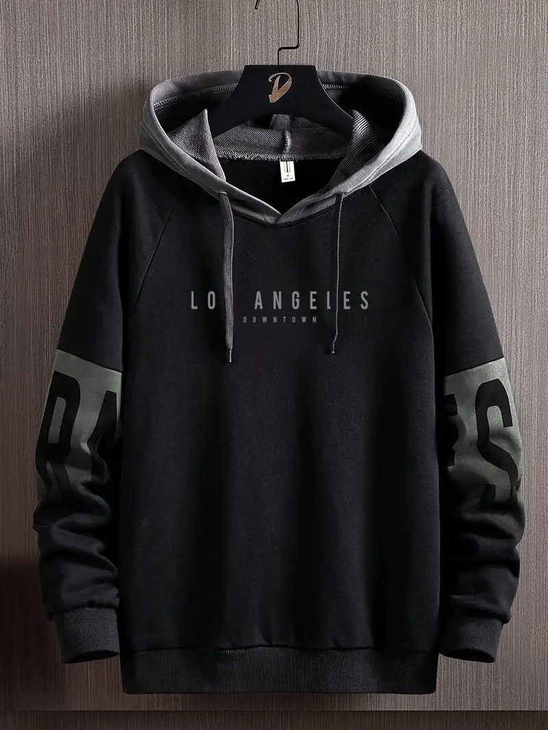 SOREN™ LOS ANGELES GRAPHIC COLOR-BLOCK HOODIE - Image 3
