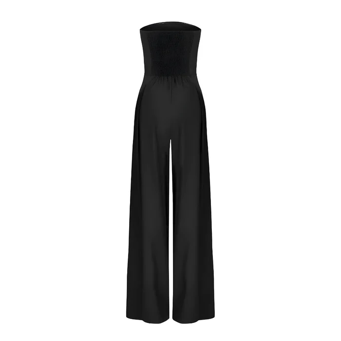 MODERN STYLE STRAPLESS LONG JUMPSUIT - Image 4