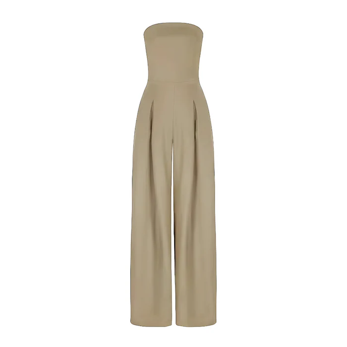 MODERN STYLE STRAPLESS LONG JUMPSUIT - Image 6
