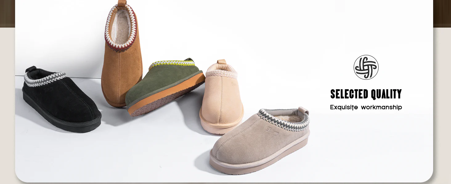 WOMEN'S PLATFORM SLIPPERS – COZY SUEDE ANKLE BOOTS WITH FLEECE LINING - Image 6