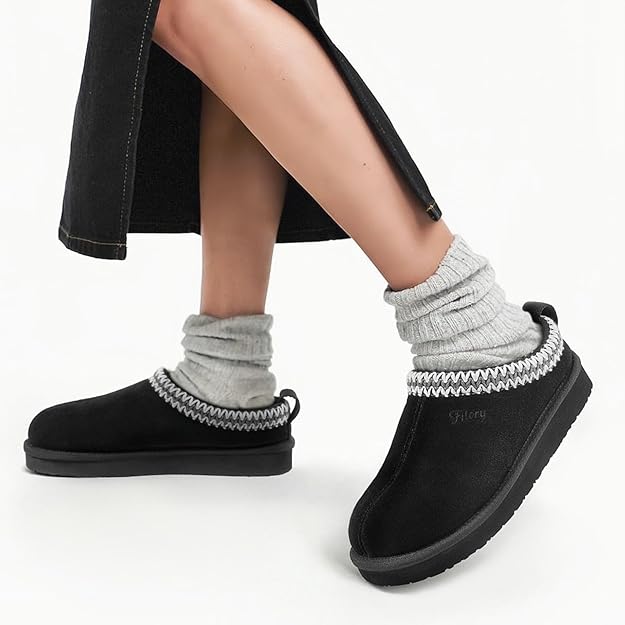 WOMEN'S PLATFORM SLIPPERS – COZY SUEDE ANKLE BOOTS WITH FLEECE LINING - Image 7