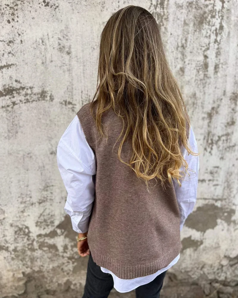 THEA™ | KNITTED LAYERING GILET - Image 6