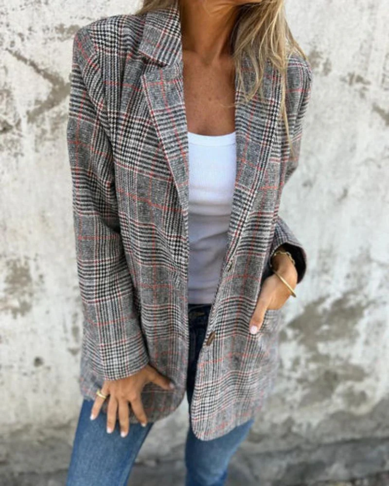 VIENNA™ | CLASSIC CHECKED BLAZER - Image 3