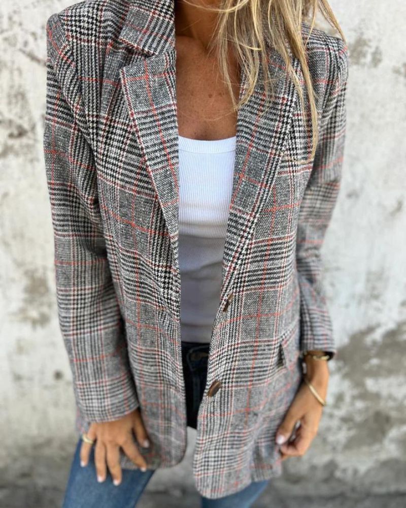 VIENNA™ | CLASSIC CHECKED BLAZER - Image 4