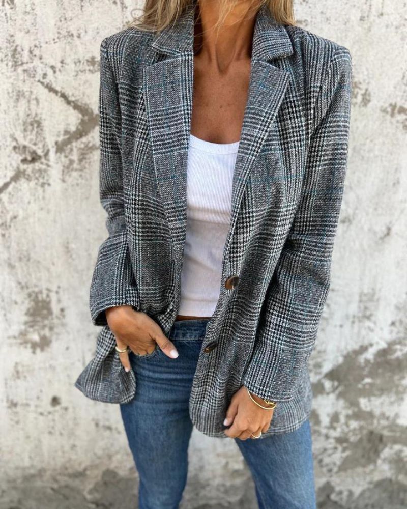 VIENNA™ | CLASSIC CHECKED BLAZER - Image 5