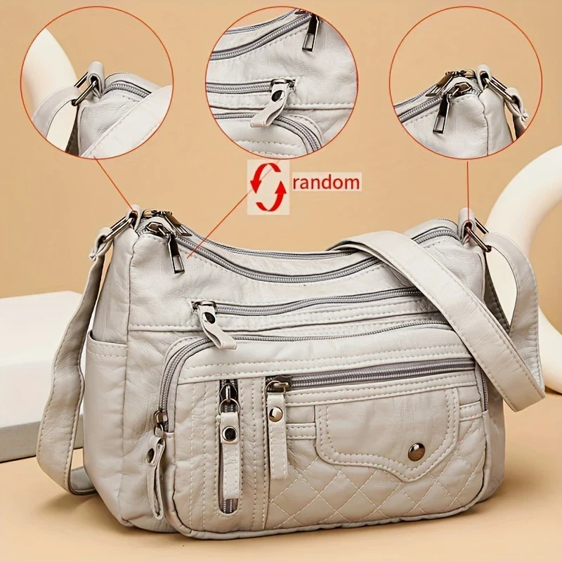 VOYAGE CHARM™ — LARGE CAPACITY NYLON SHOULDER BAG WITH ANTI-THEFT ZIP - Image 11