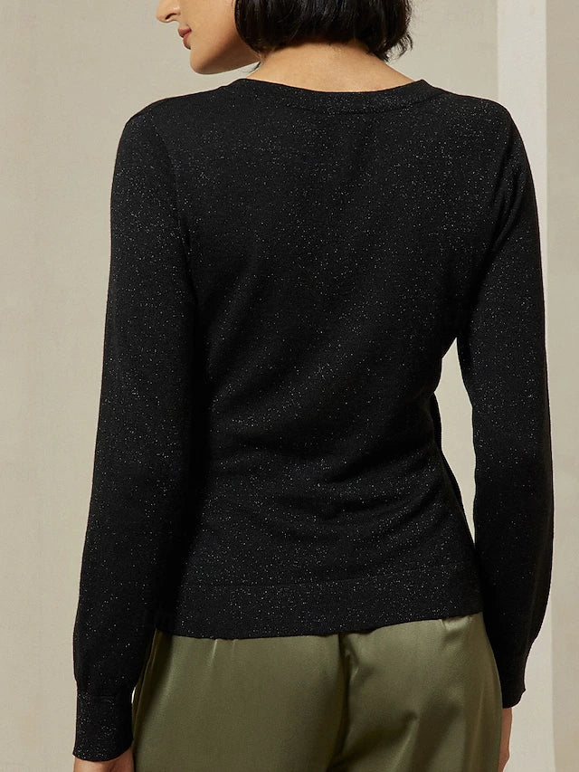 Women's Cropped Button Knit Top - Image 4