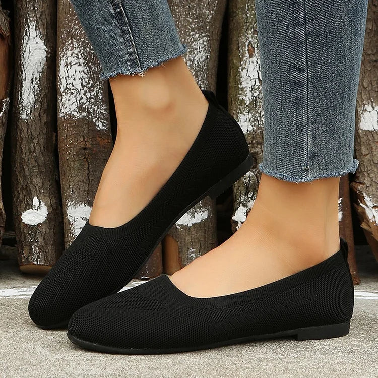 WOMEN'S WOVEN BREATHABLE FLAT ORTHOPEDIC SHOES - Image 4