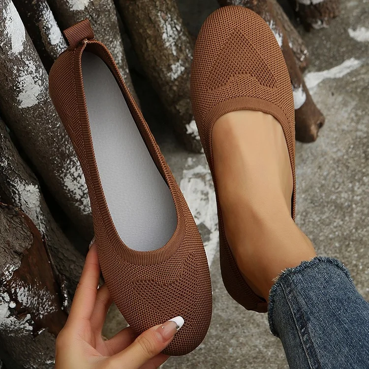 WOMEN'S WOVEN BREATHABLE FLAT ORTHOPEDIC SHOES - Image 8
