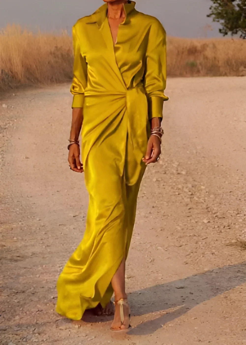 XÉLANI™ – WOMEN’S PARTY DRESS WITH BOW DETAIL - Image 3